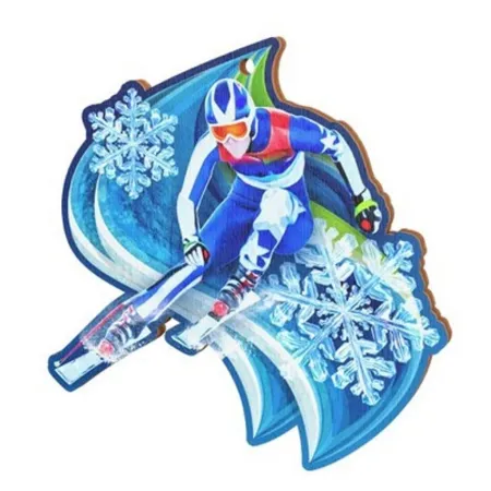 Medaile MDAW006M02 | Sjezdové lyžování Průměr cm: 5, Stuha: ST10