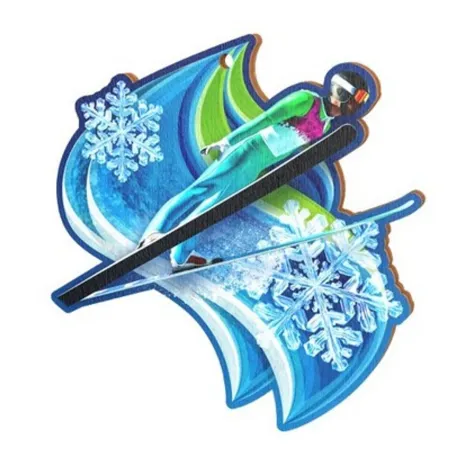 Medaile MDAW006M04 | Skoky na lyžích Průměr cm: 7, Stuha: ST15