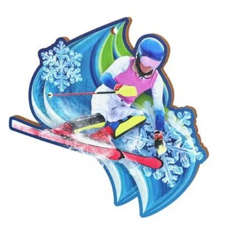 Medaile MDAW006M05 | Sjezdové lyžování Průměr cm: 6, Stuha: ST15