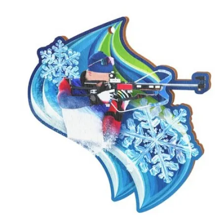 Medaile MDAW006M08 | Biatlon Průměr cm: 6, Stuha: ST12