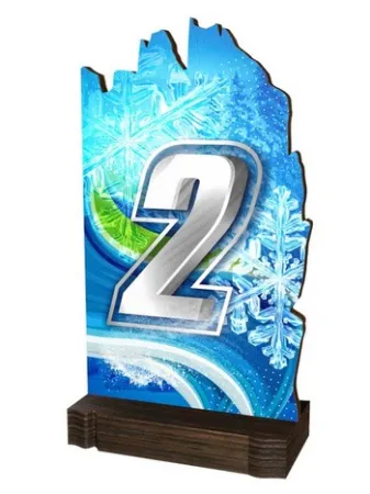 Dřevěná plaketa WPLAW02M10 | Čísla Výška cm: 20,5