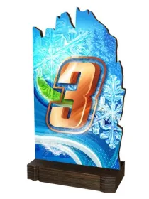 Dřevěná plaketa WPLAW02M11 | Čísla Výška cm: 22