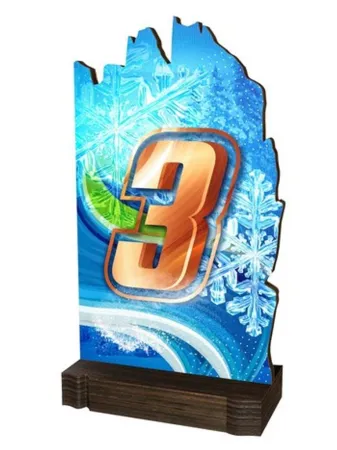 Dřevěná plaketa WPLAW02M11 | Čísla Výška cm: 20,5