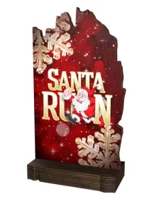 Dřevěná plaketa WPLAW02M12 | Vánoce Výška cm: 19