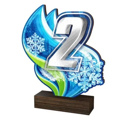 Dřevěná plaketa WF295 | Čísla Výška cm: 15,5