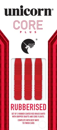 Unicorn Šipky Steel Core Plus Rubberised Red - 21g