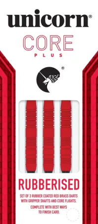 Unicorn Šipky Core Plus Rubberised Red - 18g