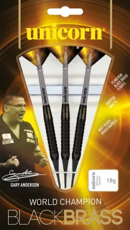 Unicorn Šipky Black Brass - World Champion - Gary Anderson - 17g