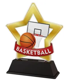 Akrylátová trofej STAR001M02 | Basketball Výška cm: 13