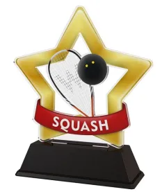 Akrylátová trofej STAR001M05 | Squash Výška cm: 9,5
