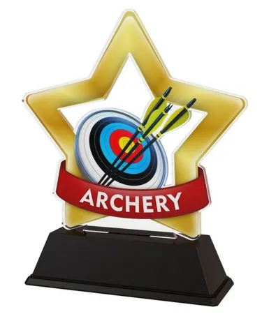 Akrylátová trofej STAR001M13 | Lukostřelba Výška cm: 16