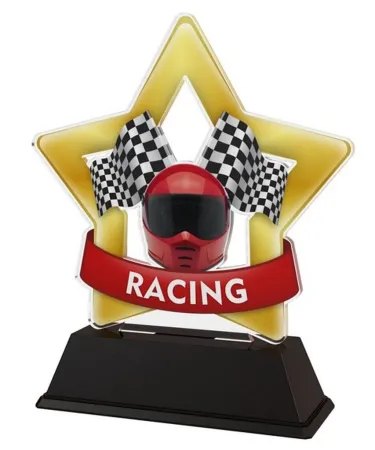 Akrylátová trofej STAR001M18 | Motorsport Výška cm: 16