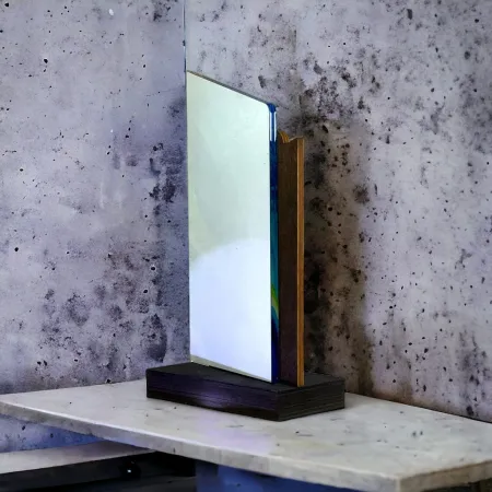 Dřevěná plaketa WPLA409 | Skoky na lyžích Výška cm: 21,5