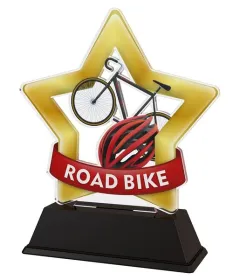 Akrylátová trofej STAR001M28 | Cyklistika Výška cm: 9,5