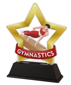 Akrylátová trofej STAR001M30 | Gymnastika Výška cm: 13