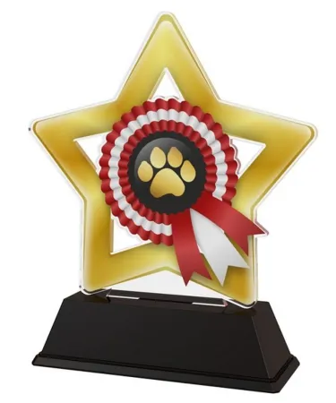 Akrylátová trofej STAR001M35 | Kynologie Výška cm: 16