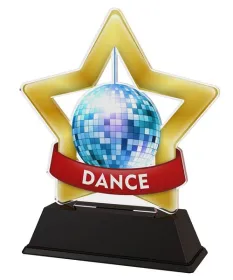 Akrylátová trofej STAR001M39 | Tanec Výška cm: 16