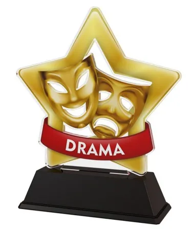 Akrylátová trofej STAR001M74 | Divadlo Výška cm: 16