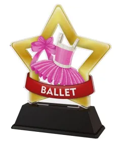 Akrylátová trofej STAR001M75 | Balet Výška cm: 9,5