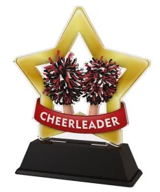 Akrylátová trofej STAR001M79 | Roztleskávačky Výška cm: 16