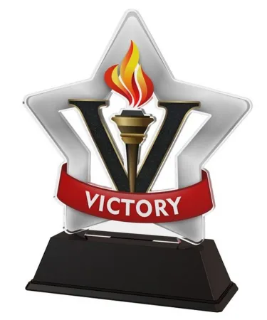 Akrylátová trofej STAR001M87 Výška cm: 13