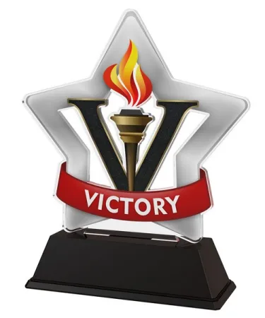 Akrylátová trofej STAR001M87 Výška cm: 13