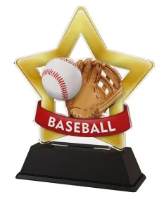 Akrylátová trofej STAR001M95 | Baseball Výška cm: 13