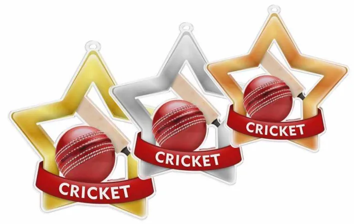 Akrylátová medaile MDASTARM08 | Cricket Stuha: ST3, MD průměr: 6