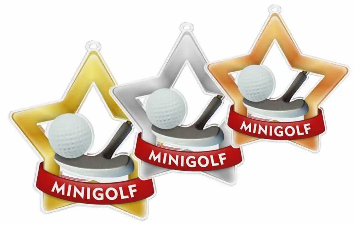 Akrylátová medaile MDASTARM09 Stuha: ST13, MD průměr: 8