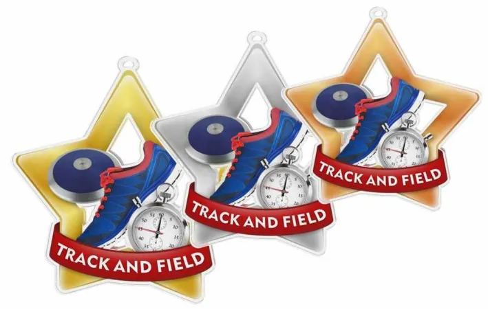 Akrylátová medaile MDASTARM17 | Atletika Stuha: ST3, MD průměr: 8