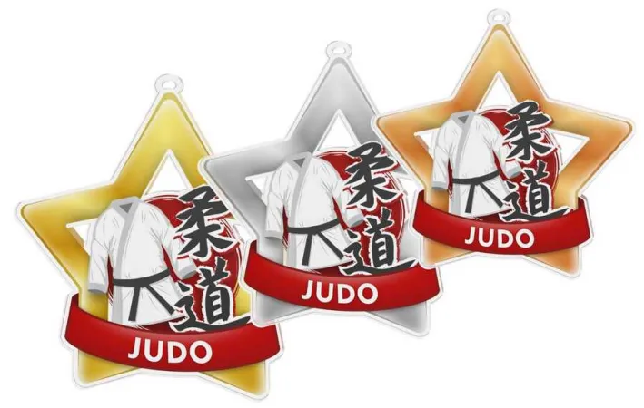 Akrylátová medaile MDASTARM36 | Bojová umění Stuha: ST5, MD průměr: 7