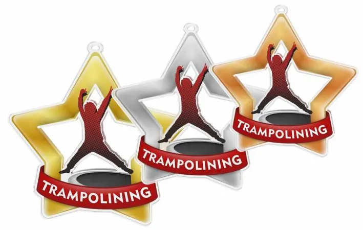 Akrylátová medaile MDASTARM38 Stuha: ST8, MD průměr: 6