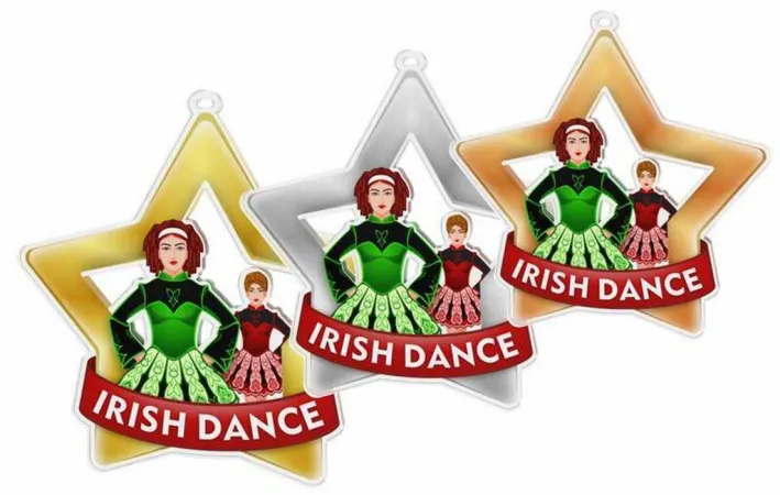 Akrylátová medaile MDASTARM43 | Tanec Stuha: ST3, MD průměr: 8