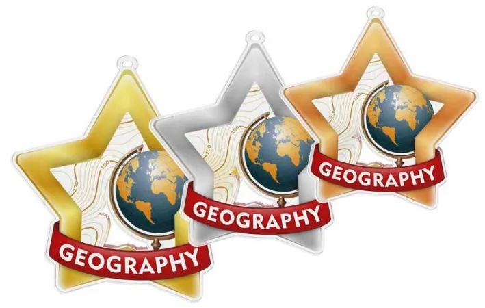 Akrylátová medaile MDASTARM60 | Studium Stuha: ST9, MD průměr: 6