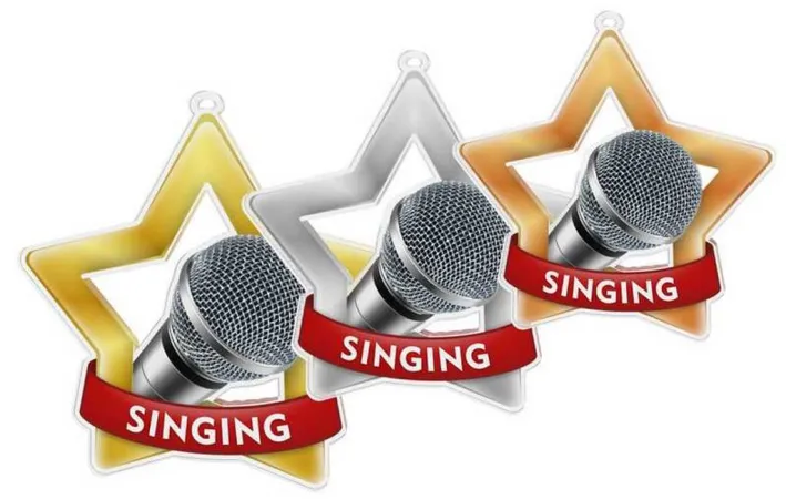 Akrylátová medaile MDASTARM77 | Hudba Stuha: ST11, MD průměr: 8