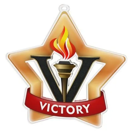 Akrylátová medaile MDASTARM88 Stuha: ST10, MD průměr: 6