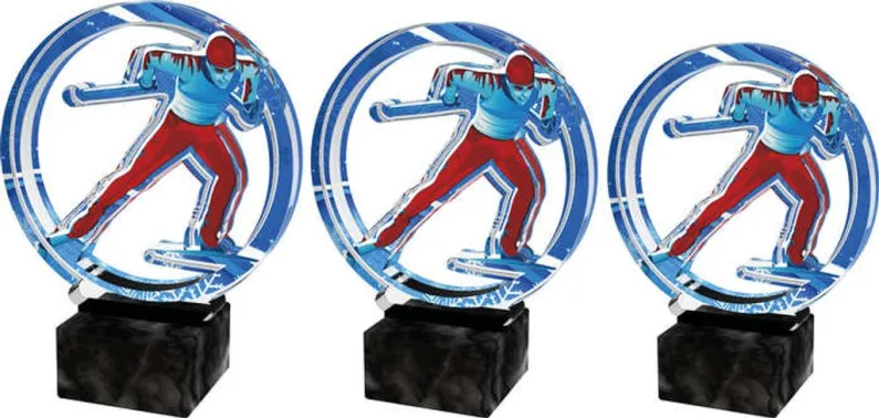Akrylátová trofej ACTS0018M7 | Běžky Výška cm: 14