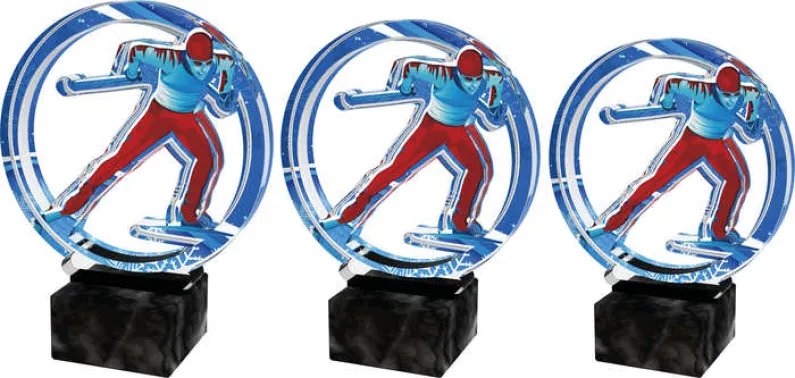 Akrylátová trofej ACTS0018M7 | Běžky Výška cm: 14