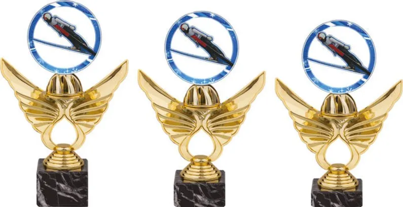 Akrylátová trofej PCAS0001M10 | Skoky na lyžích Výška cm: 20