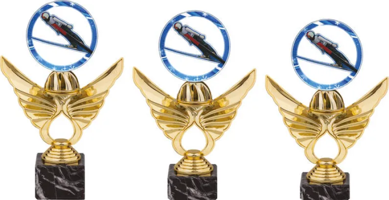 Akrylátová trofej PCAS0001M10 | Skoky na lyžích Výška cm: 20