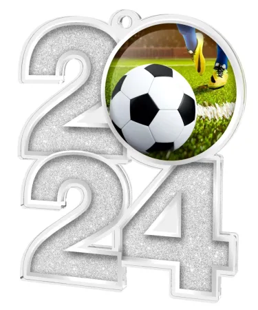 Akrylátová medaile MDA2024M05 | Fotbal Barva: zlato, Stuha: ST10