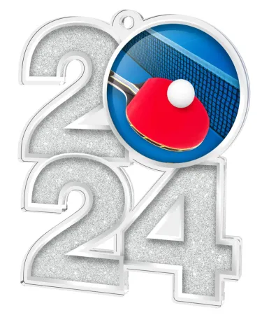 Akrylátová medaile MDA2024M11 | Stolní tenis Barva: zlato, Stuha: ST14