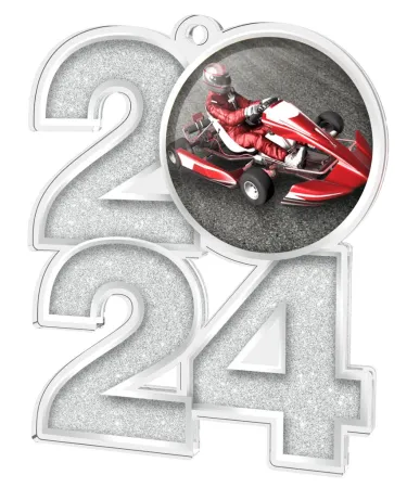 Akrylátová medaile MDA2024M12 | Motorsport Barva: zlato, Stuha: ST4