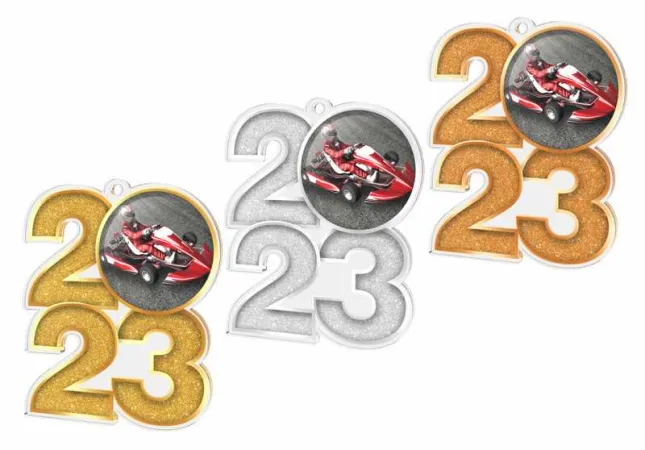 Akrylátová medaile MDA2024M12 | Motorsport Barva: zlato, Stuha: ST4