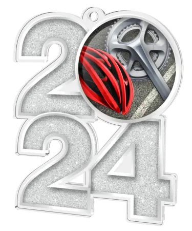 Akrylátová medaile MDA2024M16 | Cyklistika Barva: bronz, Stuha: ST5