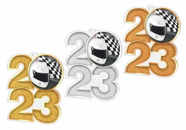 Akrylátová medaile MDA2024M17 | Motorsport Barva: stříbro, Stuha: ST5