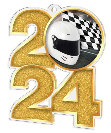 Akrylátová medaile MDA2024M17 | Motorsport Barva: stříbro, Stuha: ST5