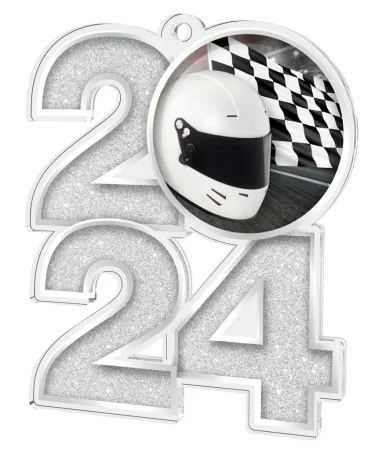 Akrylátová medaile MDA2024M17 | Motorsport Barva: stříbro, Stuha: ST5