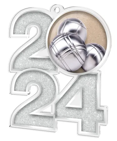 Akrylátová medaile MDA2024M19 | Petanque Barva: bronz, Stuha: ST9