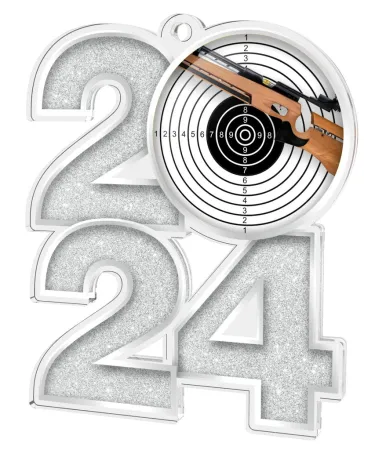 Akrylátová medaile MDA2024M21 | Střelba Barva: bronz, Stuha: ST13